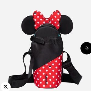 Corkcicle Kids Minnie Mouse Black and Red Polka Dot Bottle Carrier
